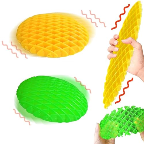 Fidget Wurm Spielzeug, 2 Stück Stressabbau Fidget Worm, Sensorisches Stressabbau Spielzeug, Formwandelnder Wurm Spielzeug, Anti Stress Spielzeug für Erwachsene und Kinder von Toulifly