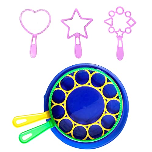 Seifenblasen Blase, Kreativer Bubble Wand, 6 Stück Kinder Seifenblasen Set, Bubble Wands Bunte Zauberstab Einstellen Seifenblasen, Seifenblasen für Kinder Seifenblasen Set, Seifenblasenstäbe von Toulifly