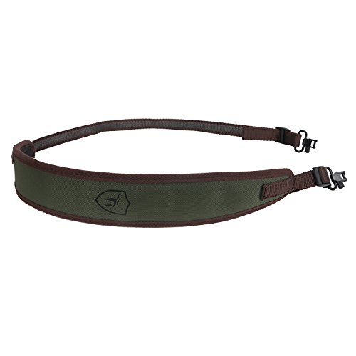 Tourbon rutschfest Gewehr Gun Sling Jagd 1680D Neopren Gurt grün verstellbar von TOURBON