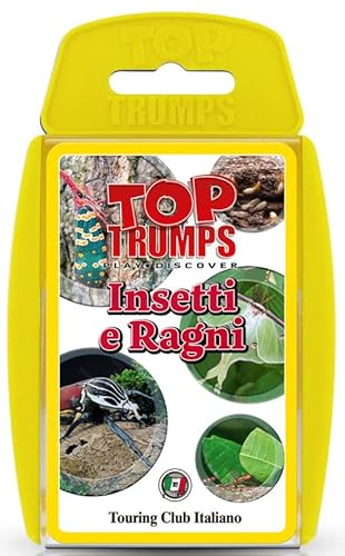 Touring Top Trumps Kartenspiele Italienischer Club, Insekten und Spinnen Italien, Spielkarten mit Quiz, Spiel für 2 oder mehr Spieler, ab 6 Jahren, perfekt für Entomologie-Fans von Touring