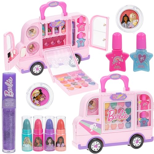 Barbie-Auto-Schminkset für Mädchen, echtes abwaschbares Schminkset, DIY-Schminke für 6, 7, 8, 9, 10, 11 und 12 Jährige von Townley Girl von Townley Girl