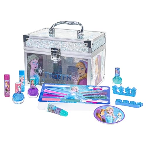 Disney Frozen Kinderschminke Set | Mädchen Make-up Set mit Lipgloss, Nagellack und mehr | Geburtstagsgeschenk für Kinder ab 3 Jahren von Townley Girl von Townley Girl