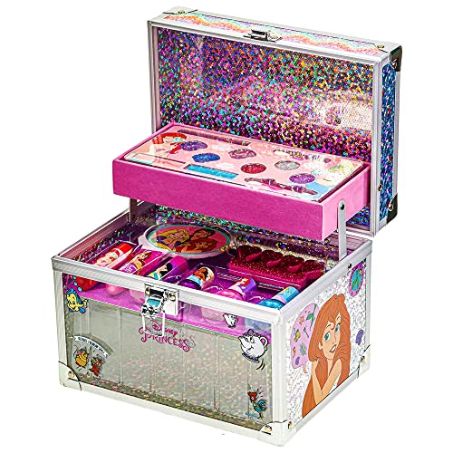 Disney Princess Kinderschminke Set | Mädchen Make-up Set mit Lipgloss, Nagellack und mehr | Geburtstagsgeschenk für Kinder ab 3 Jahren von Townley Girl von Townley Girl