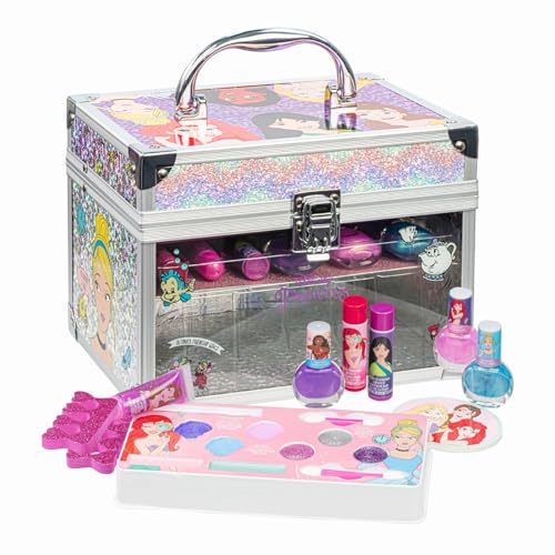 Disney Princess Kinderschminke Set | Mädchen Make-up Set mit Lipgloss, Nagellack und mehr | Geburtstagsgeschenk für Kinder ab 3 Jahren von Townley Girl von Townley Girl