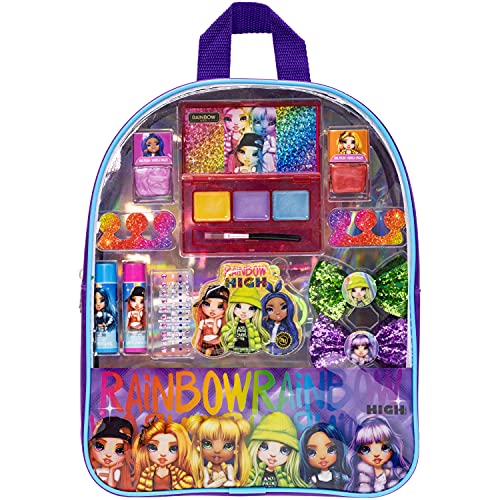 Rainbow High - Townley Girl Das Kosmetik-Make-up-Geschenktaschen-Set enthält Lipgloss, Nagellack und Haarschmuck für Kinder und Mädchen ab 3 Jahren, perfekt für Partys, Übernachtungen und Umstylings von Townley Girl