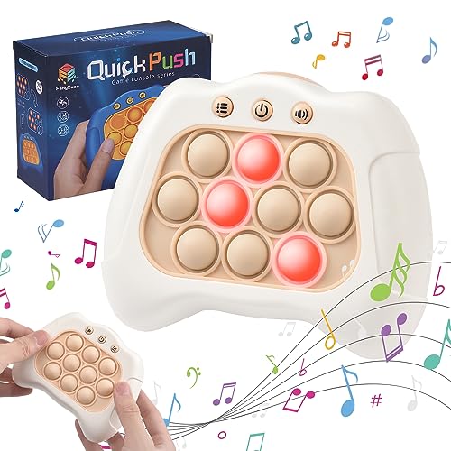 Towwoo Quick Push Spiel, Pop It Fidget Elektronisches Sensorspiel Silikon Spielzeug für Jungen Mädchen, Einzigartige Puzzle Pop Bubble Game Machine Geschenk für Kinder und Erwachsene (A) von Towwoo