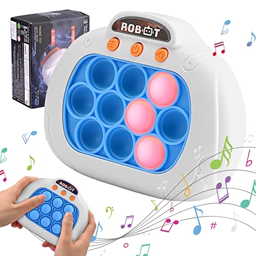 Towwoo Quick Push Spiel v2.0, Pop It Fidget Elektronisches Sensorspiel Silikon Spielzeug für Jungen Mädchen, Einzigartige Puzzle Pop Bubble Game Machine Geschenk für Kinder und Erwachsene (D) von Towwoo