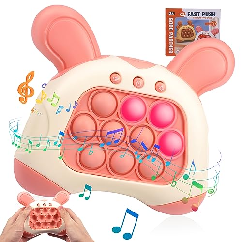 Towwoo Quick Push Spiel v2.0, [Upgraded 80 Level] Pop It Fidget Elektronisches Sensorspiel Silikon Spielzeug für Jungen Mädchen, Einzigartige Puzzle Pop Bubble Game Geschenk für Kinder und Erwachsene von Towwoo