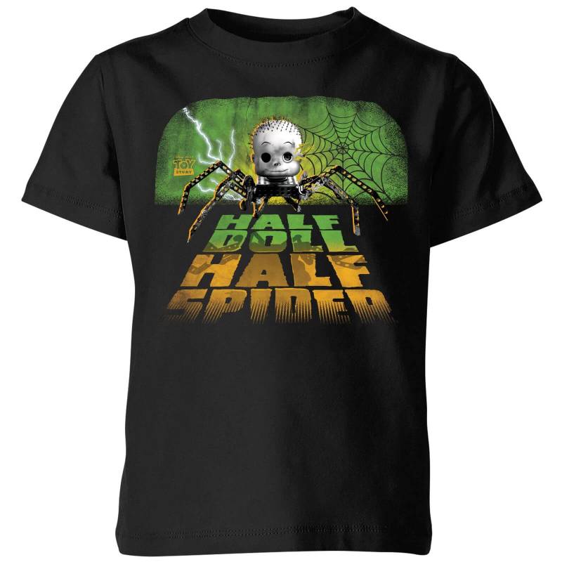 Toy Story Half Doll Half Spider Kinder T-Shirt - Schwarz - 11-12 Jahre von Original Hero