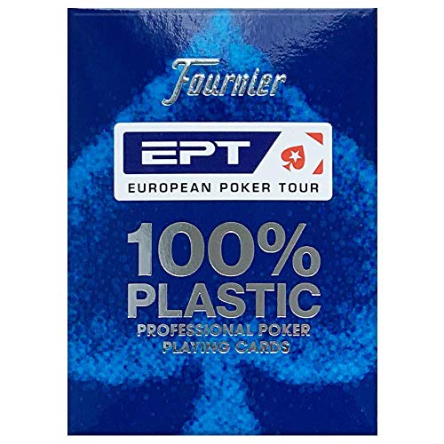 Copag European Poker Tour (EPT) 100% Plastic Playing Cards Poker Size Jumbo Index (Blue Back) von ToyCentre