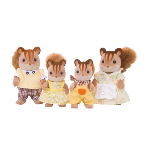 Sylvanian Families 4172 Walnuss Eichhörnchen Familie - Figuren für Puppenhaus, Mehrfarbig von Sylvanian Families