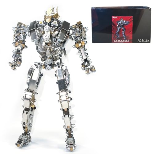 ToyGhillied 3D Metall Mecha Puzzle, 1020+ Teile DIY Protoss Mecha Modellbausatz mit Werkzeug für Erwachsene und Schreibtisch Dekoration von ToyGhillied