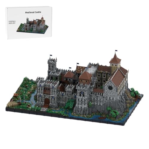 ToyGhillied Epischer Burgmodell-Bausatz im Großformat - Hochdetailliertes Miniatur-Stein-Set für Fortgeschrittene, Ideal Klemmbausteine für Sammler und Enthusiasten (112644Teile) von ToyGhillied