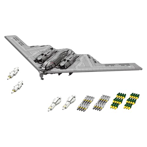 ToyGhillied MOC B-2 Bomber Bauklötze Modell, 1/70 2063 Teile WWII Groß Kampfflugzeug klembausteine, Luftwaffen Bausteinset, Entworfen von Darth Designer von ToyGhillied