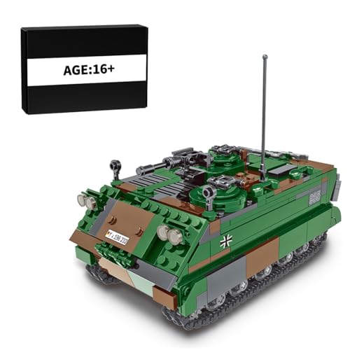 ToyGhillied Militär Gepanzertes Panzer Klemmbausteine Bauklötze, 753 Teile WW2 Groß Panzer Modell Bausteine, Panzer Sammlerstück Modellbausatz für Erwachsene, Geschenk für Militärfans von ToyGhillied