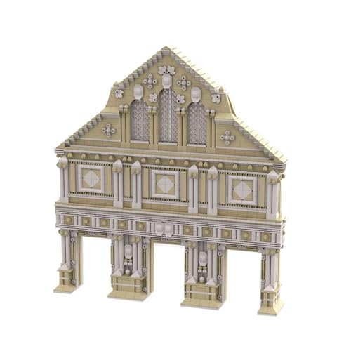 ToyGhillied Modulare Gebäude Baustein 5 für Antike Römische Basilika, 2365 Teile Römische Architektur Wahrzeichen Modulare klemmbausteine Bausatz entworfen von Sir Perceval - MOC-171871 von ToyGhillied