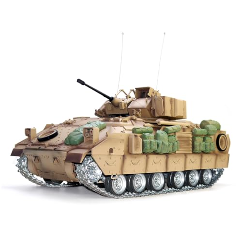 ToyGhillied RC Panzer Modell, 1:16 US M2A2 Kampfpanzer, Militär RC All Terrain Off-Road Panzer für Erwachsene (Professionelle Version) von ToyGhillied