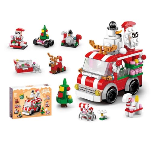 ToyGhillied Weihnachten Baustein Set, Weihnachts Bausteine Set Weihnachtsmann Zug Schneemann Weihnachtsbaum Bausteinspielzeug Weihnachten Bauklötze Dekoration für Xmas Geschenke (288 PCS) von ToyGhillied