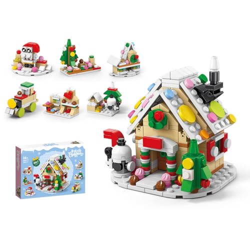 ToyGhillied Weihnachten Baustein Set, Weihnachts Bausteine Set Weihnachtsmann Zug Schneemann Weihnachtsbaum Bausteinspielzeug Weihnachten Bauklötze Dekoration für Xmas Geschenke (302 PCS) von ToyGhillied