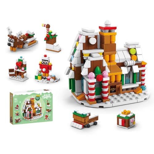 ToyGhillied Weihnachten Baustein Set, Weihnachts Bausteine Set Weihnachtsmann Zug Schneemann Weihnachtsbaum Bausteinspielzeug Weihnachten Bauklötze Dekoration für Xmas Geschenke (337 PCS) von ToyGhillied