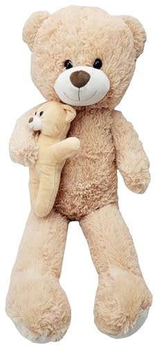 Riesen Teddybär Teddy mit Babyteddy 80 cm Teddybär von ToyToyToy