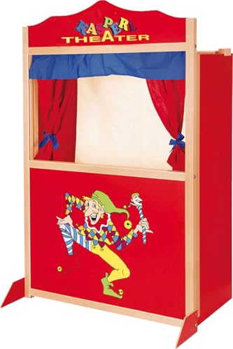 ToyToyToy Handpuppentheater großes Puppentheater Kasperltheater 120 cm aus Holz von ToyToyToy