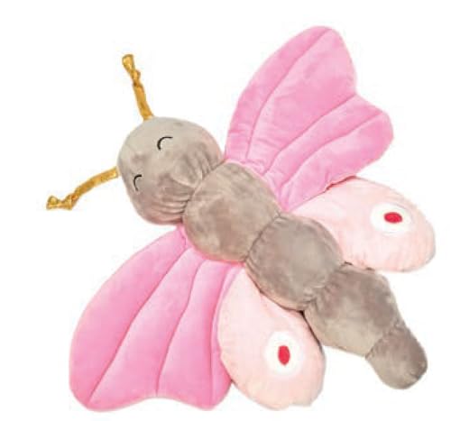 ToyToyToy Plüsch Schmetterling Plüschtier 30 cm Butterfly grau rosa von ToyToyToy