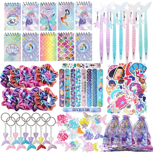 120stk Meerjungfrau Mitgebsel Kindergeburtstag Gastgeschenke mit Notizbuch Scrunchies Kugelschreiber Haarnadeln Schlüsselanhänger Slap Armband Geschenktüten Sticker Geburtstag Pinata Kinder Mädchen 120stk Meerjungfrau Mitgebsel Kindergeburtstag Gastgeschenke mit Notizbuch Scrunchies Kugelschreiber Haarnadeln Schlüsselanhänger Slap Armband Geschenktüten Sticker Geburtstag Pinata Kinder Mädchen von Toyasis