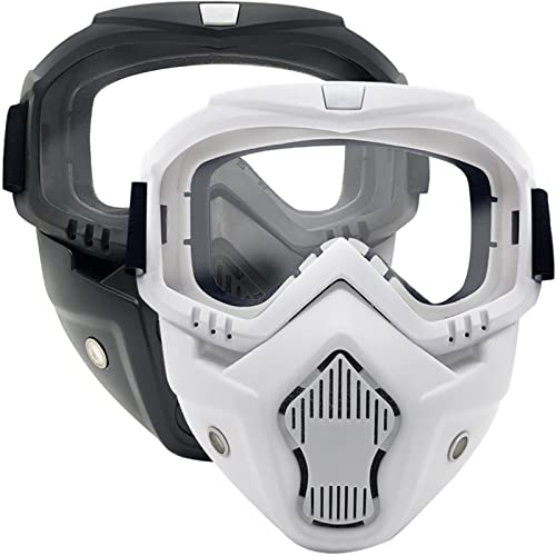 2 Pack Taktische Maske Abnehmbare Goggle-Masken Kompatibel mit Nerf Rival, Apollo, Zeus, Khaos, Atlas, Artemis Blasters Rival Maske von Toyer