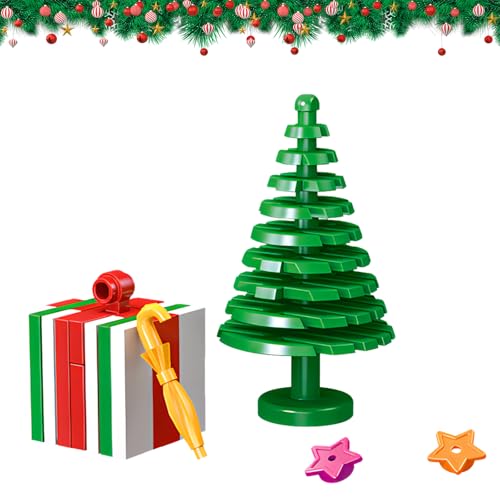 Mini Weihnachts Rentier-Baukasten, DIY Weihnachtsspielzeug Bausatz, 3D Weihnachtsmann Modellbaukasten, Mini-Bauklötze mit Weihnachtsbaum, für Kinder Jungen Mädchen Weihnachtsparty Geschenk (Grün B) von Toyhood