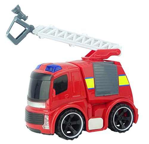 Fire Vehicle mit Ladders Vehicle - Leichtgewicht und Sound Friction Power - Druckguss Fahrzeuge - Kinderspielzeug von Toyland