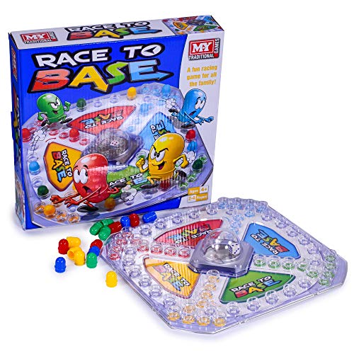 KandyToys My Race to Base Traditionelles Familienbrettspiel von KandyToys