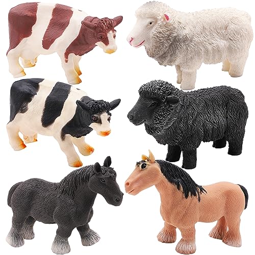 Toyland® 10cm Squidgy & Stretchy Farmyard Animals – Stressabbau – Neuartiges Fidget Squeeze Toys – 1 zufällig ausgewählt von Toyland