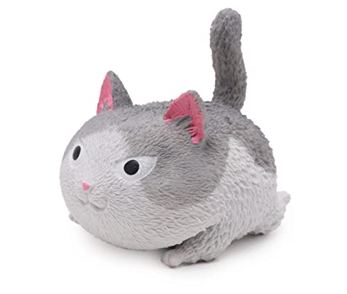 Toyland® 12cm Wütend Squeezy Cat Stress Ball – Neuheit Squeeze Toy – Sensorisches Spielzeug (Grau) von Toyland