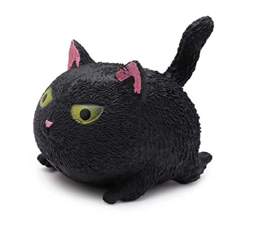 Toyland® 12cm Wütend Squeezy Cat Stress Ball – Neuheit Squeeze Toy – Sensorisches Spielzeug (Schwarz) von Toyland