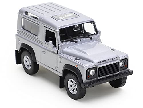 Toyland® 4 Zoll (10cm) Die Cast Modell Land Rover Defender Spielzeugauto - Spielfahrzeuge (Silber) von Toyland