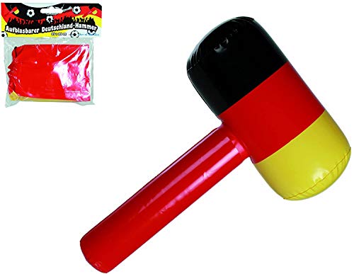 Toyland® Aufblasbarer Hammer mit Deutscher Flagge - Verkleidung - Weltmeisterschaft von Toyland