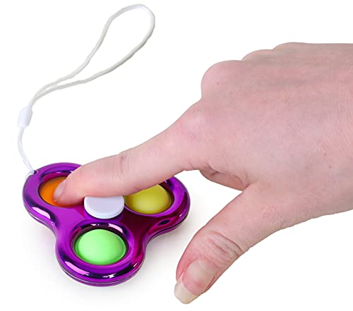 Toyland® Bubble Pop Zappeln Hand Spinner Schlüsselring - 2 In 1 Bubble Pop Spielzeug & Spinner - Sensory Fidget Neuheit Spielzeug von Toyland