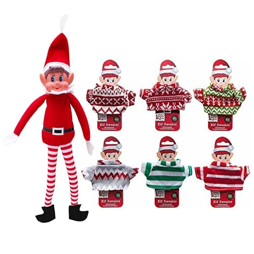 Toyland® Elves Behavin Badly 12 Zoll Plüsch-Elfjunge mit festlichem Pullover – Kostüme für freche Elfen von Toyland