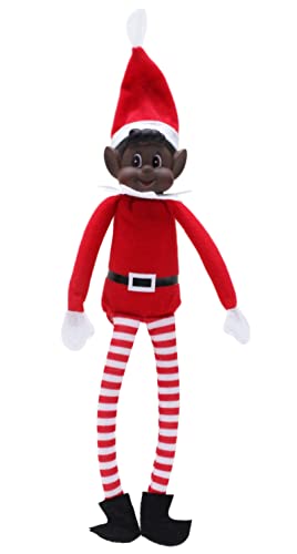 Toyland® Elves Behavin Badly 12 Zoll schwarzes Elfen-Kuscheltier mit Langen Beinen, weichem Körper und Vinylkopf – Elfen auf der ganzen Welt – Weihnachtsspielzeug von Toyland