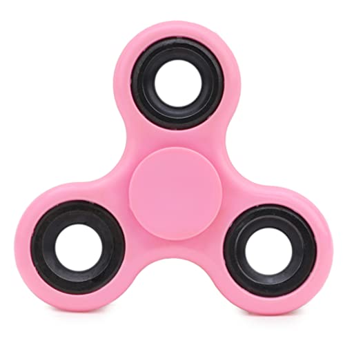 Toyland® Fidget Hand Spinner – Linderung von Stress und Angst (rosa und Schwarze Ringe) von Toyland