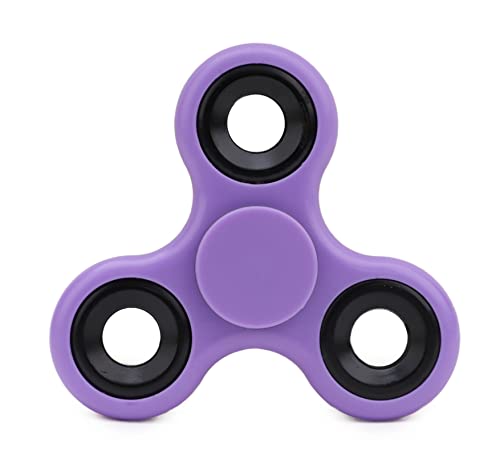 Toyland® Fidget Hand Spinner – Linderung von Stress und Angst – 38 Designs zur Auswahl (lila und Schwarze Ringe) von Toyland