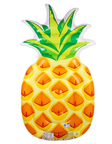 Toyland® Giant Pineapple Pool Float 85" x 49" (215 cm x 124 cm) – Aufblasbares Strandzubehör für Sommer und Urlaub von Toyland