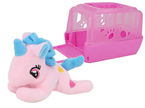 Toyland® Plüsch-Einhorn in Tragetasche, 15 cm - Babyrosa von Toyland