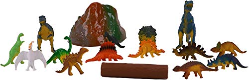 Toyland 18-teilige Dinosaurierfigur in Wanne mit Spielmatte - Dinosaurier-Spielzeug von Toyland