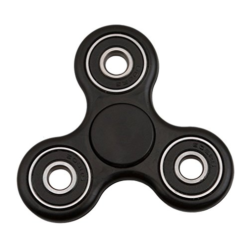 Hand Spinner Spielzeug Anti Stress Ideal Bei Hyperaktivität Angst Nervosität Autismus - Farbe: Schwarz von Toyland