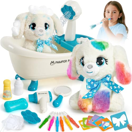Toylink Hund Spielzeug Kinder, Hund Kuscheltier mit Drück-Wasser-Badewanne & Waschbaren Buntstifte, Kreatives Geschenk Mädchen 4 5 6 7 8 Jahre für Geburtstag Weihnachten Toylink Hund Spielzeug Kinder, Hund Kuscheltier mit Drück-Wasser-Badewanne & Waschbaren Buntstifte, Kreatives Geschenk Mädchen 4 5 6 7 8 Jahre für Geburtstag Weihnachten von Toylink
