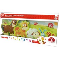 Hape - Zahlen & Farmtiere, 10 Teile von Toynamics