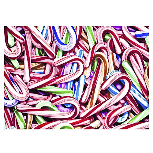 Candy Cane Collage 1000 Teile Puzzle für Erwachsene | Gehirneaser, Lernspielzeug & Spiele, Baukasten Aktivitäten zur Förderung des kreativen Spielens | 28 x 20 Zoll von Toynk