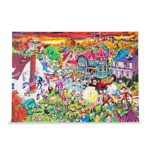 Horror Attack Puzzle 1000 Teile | Lustiges Denkspiel | Spielzeug & Spiele für Erwachsene | 71,1 x 50,8 cm von Toynk